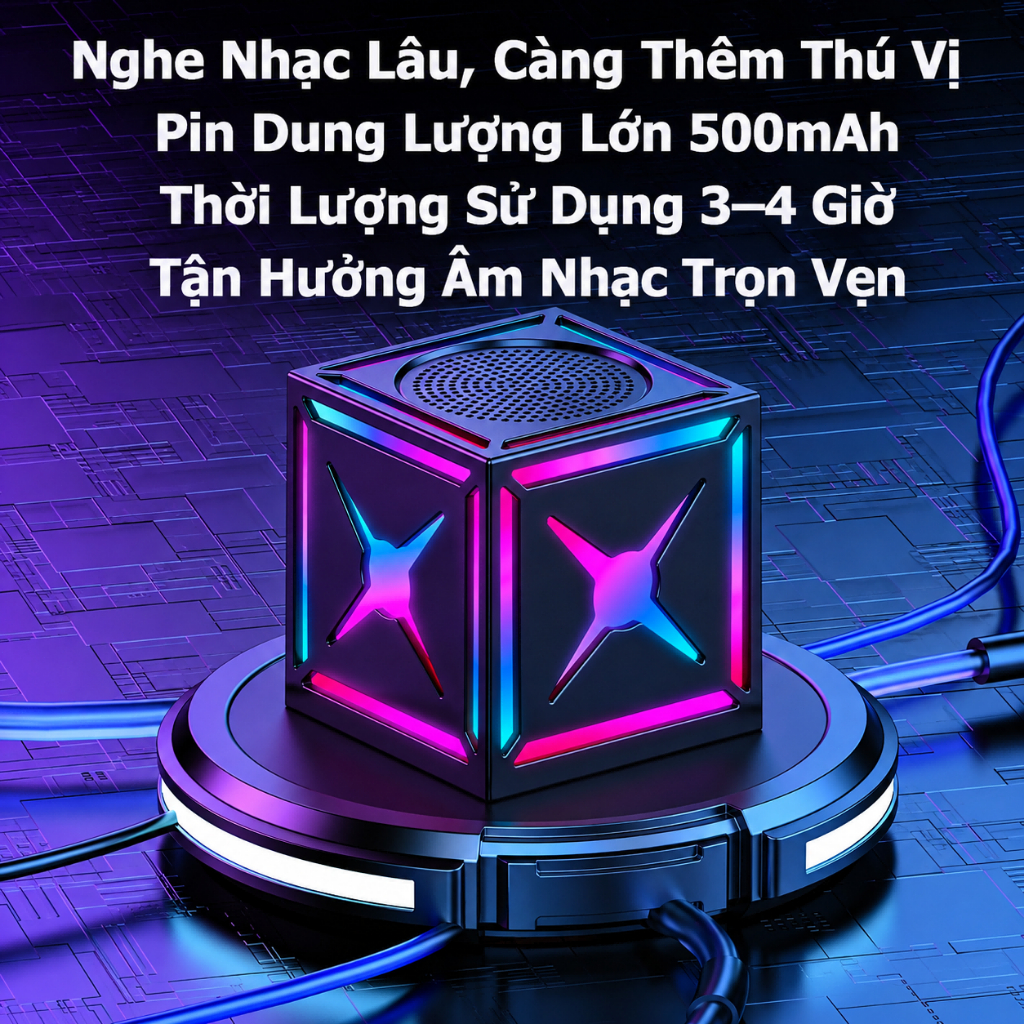 Loa Bluetooth không dây HiFi có tuổi thọ pin siêu dài Âm thanh vòm âm thanh nổi ghép nối nhiều tầng và ánh sáng xung quanh RGB | BigBuy360 - bigbuy360.vn