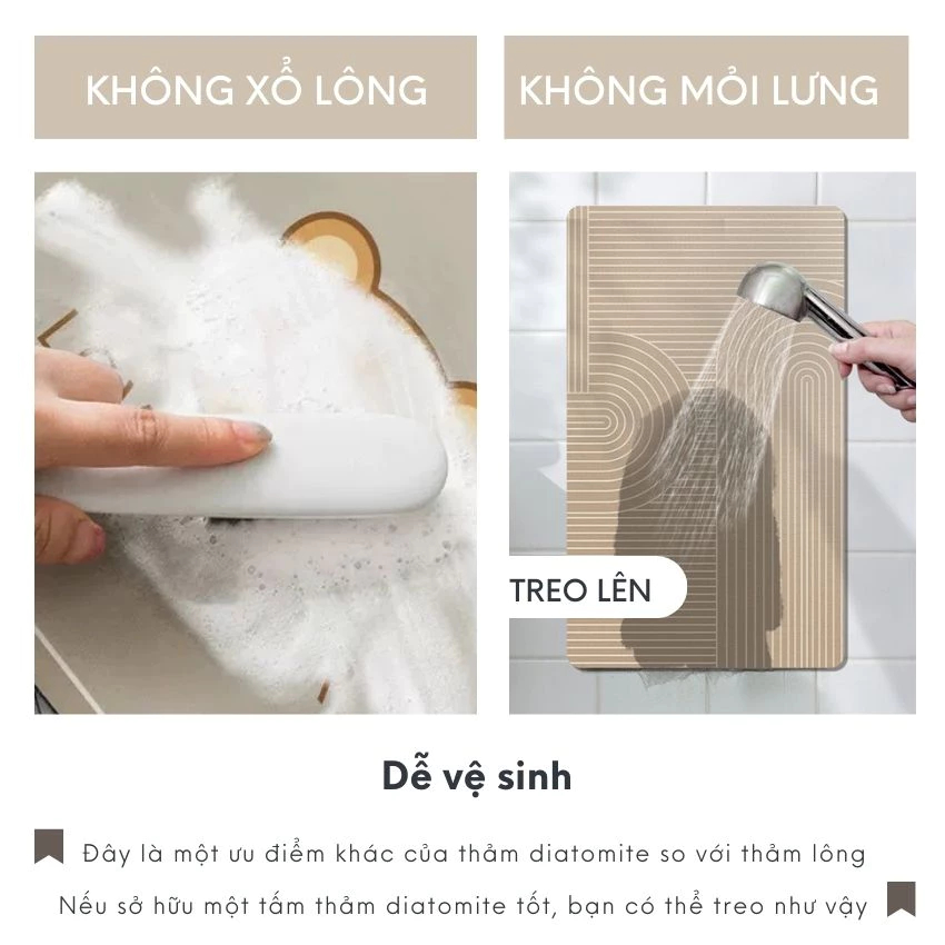 Bộ thảm phòng tắm đá diatom 3 món Chống Trơn Trượt Thảm Trải Sàn Cho Cửa Vệ Sinh Bồn Rửa Lối Vào Sử Dụng Tại Nhà Nệm bồn cầu Bathroom Mat Set | BigBuy360 - bigbuy360.vn