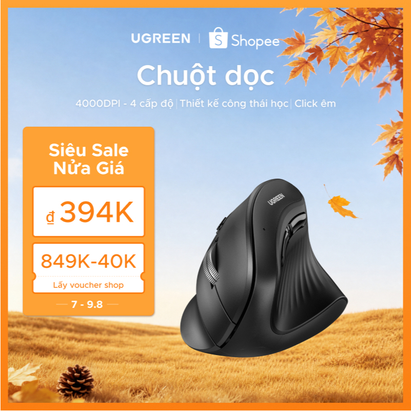 Chuột không dây dọc Ugreen