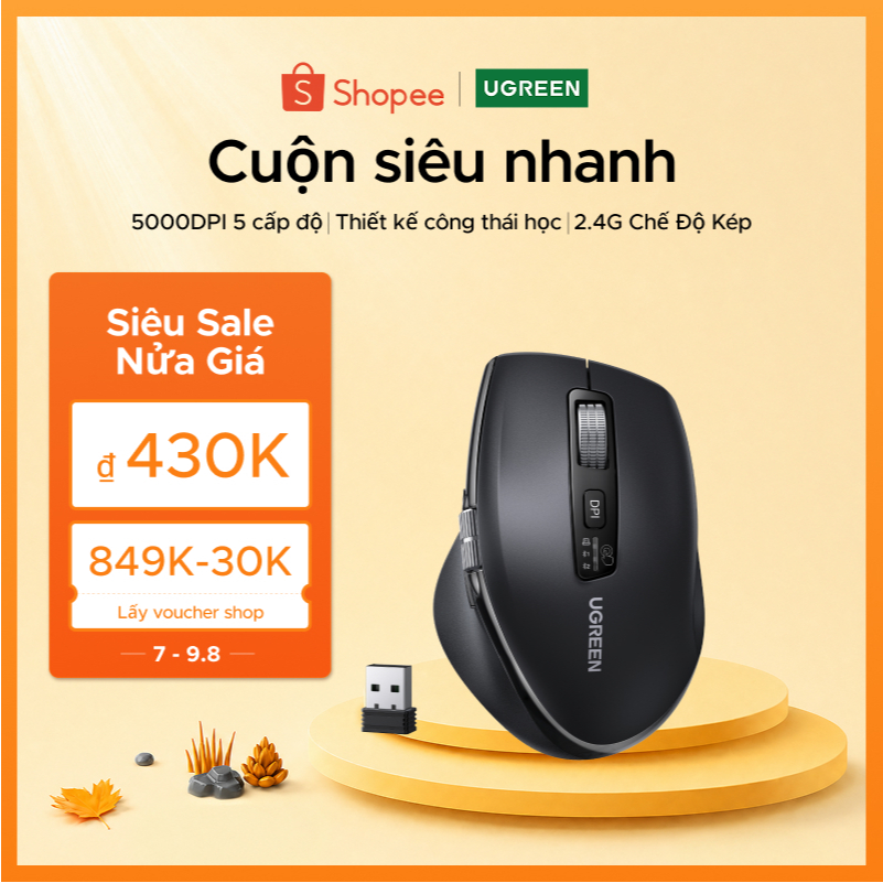 Chuột không dây Ugreen