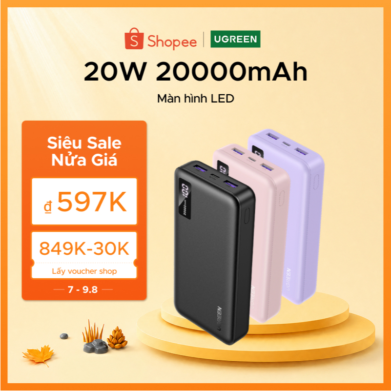Pin sạc dự phòng Ugreen