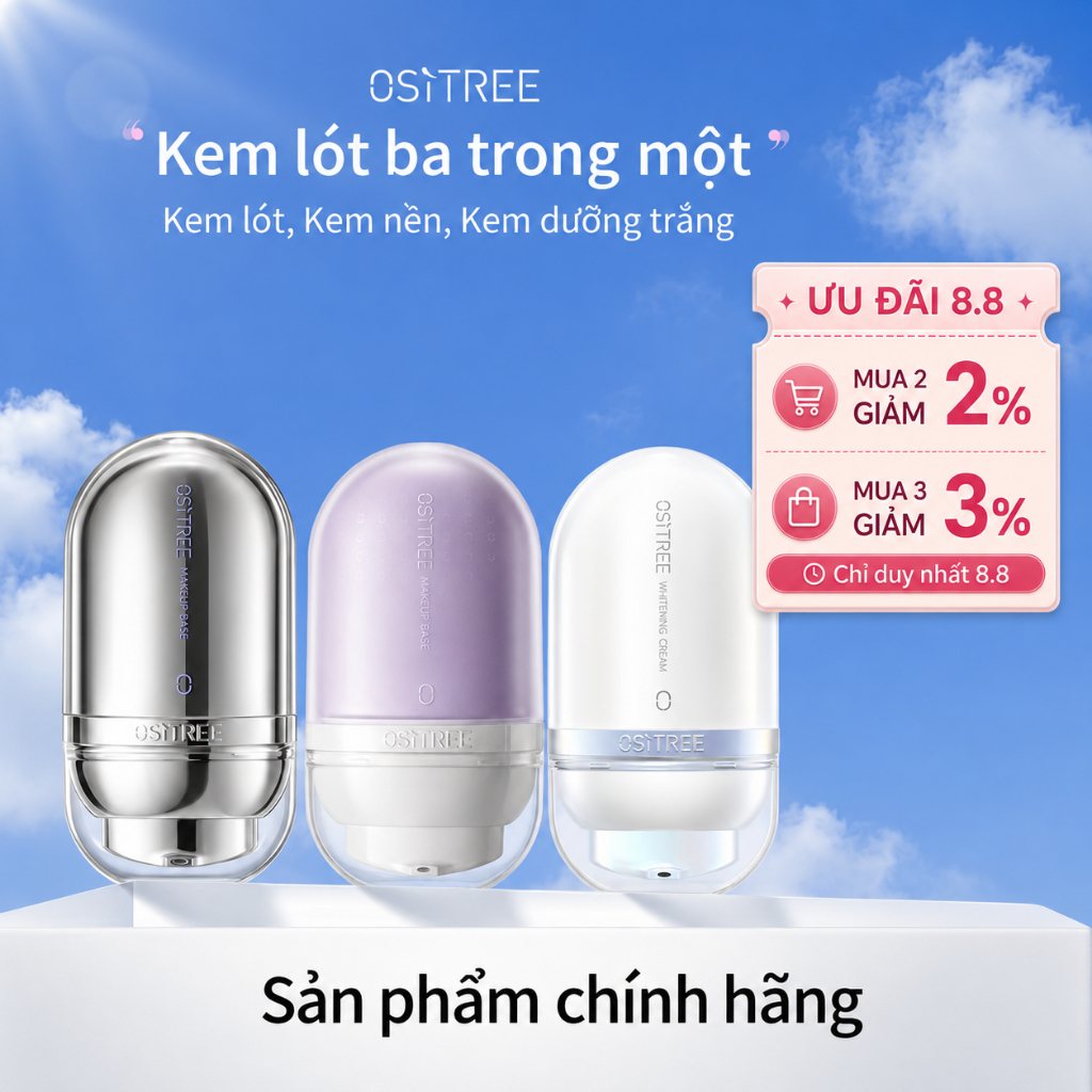 OSITREE Face Primer Trang điểm BasePrier lsolation Kem dưỡng ẩmHydrating Bright Kem che khuyết điểm Toneup25g
