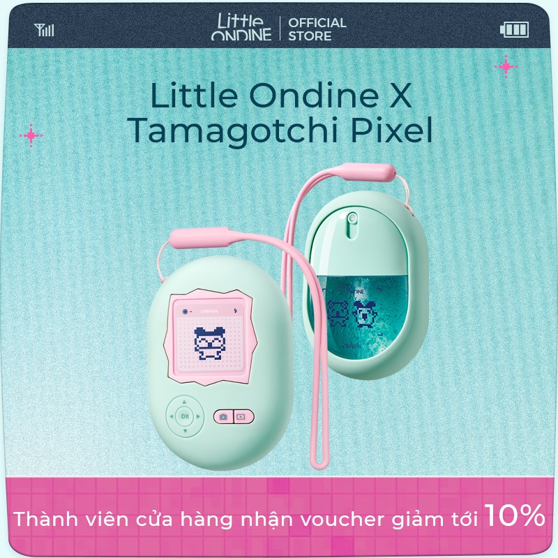 Xịt tinh chất dưỡng ẩm Little Ondine x Tamagotchi Pixel Partner, Khóa dưỡng ẩm & dưỡng ẩm sâu
