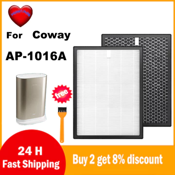 Thay thế bộ lọc Carbon HEPA & kích hoạt tương thích cho máy lọc không khí Coway AP-1016A
