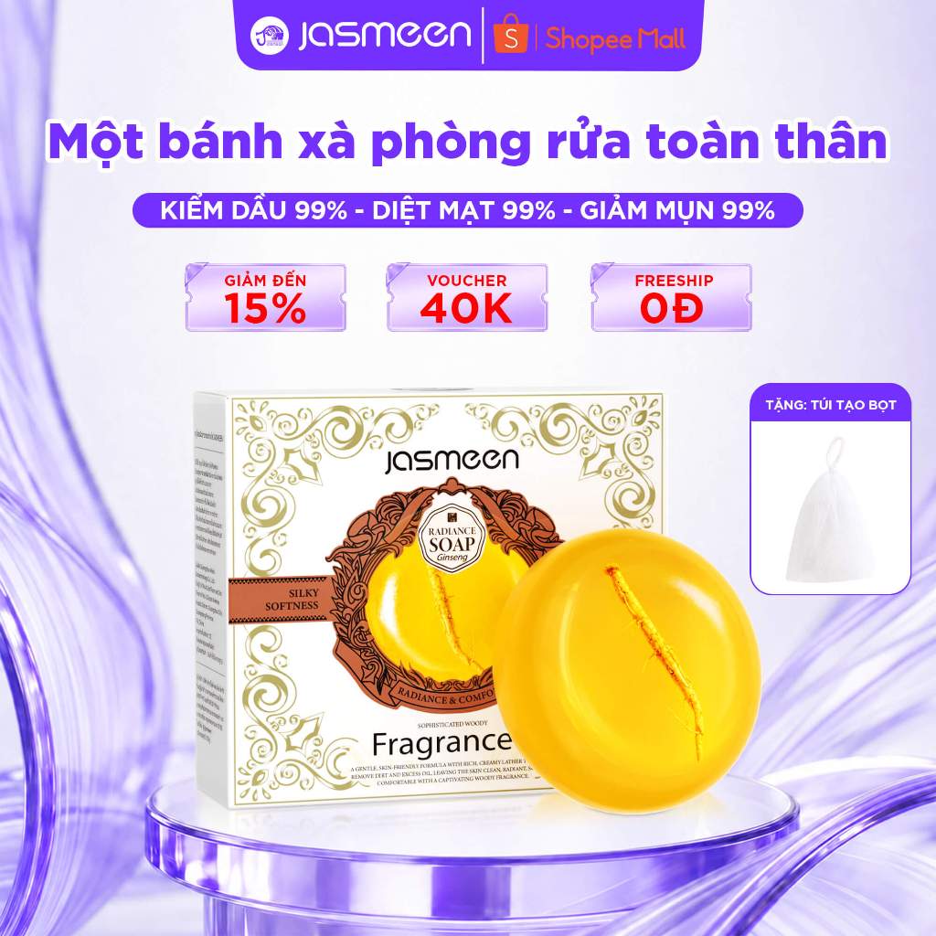Xà Phòng Tắm 3in1 Hương Nước Hoa JASMEEN Fresh 100g Lưu Hương 3 Tầng
