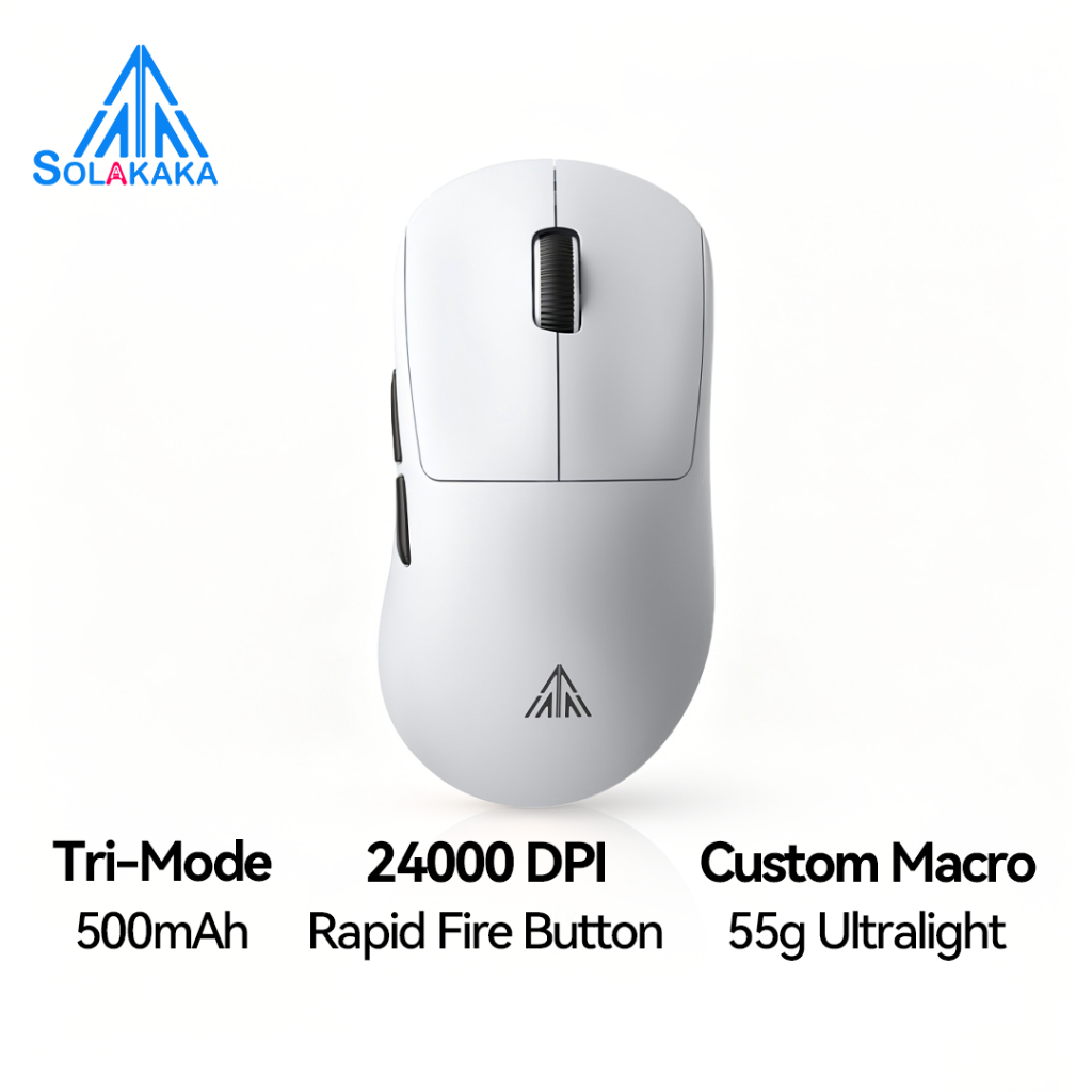 Chuột không dây SOLAKAKA SM850 50g chuột nhẹ Bluetooth5.1 / 2.4G / Chuột tiện dụng có dây Cấp độ 6 DPI quang hỗ trợ trò chơi văn phòng | BigBuy360 - bigbuy360.vn