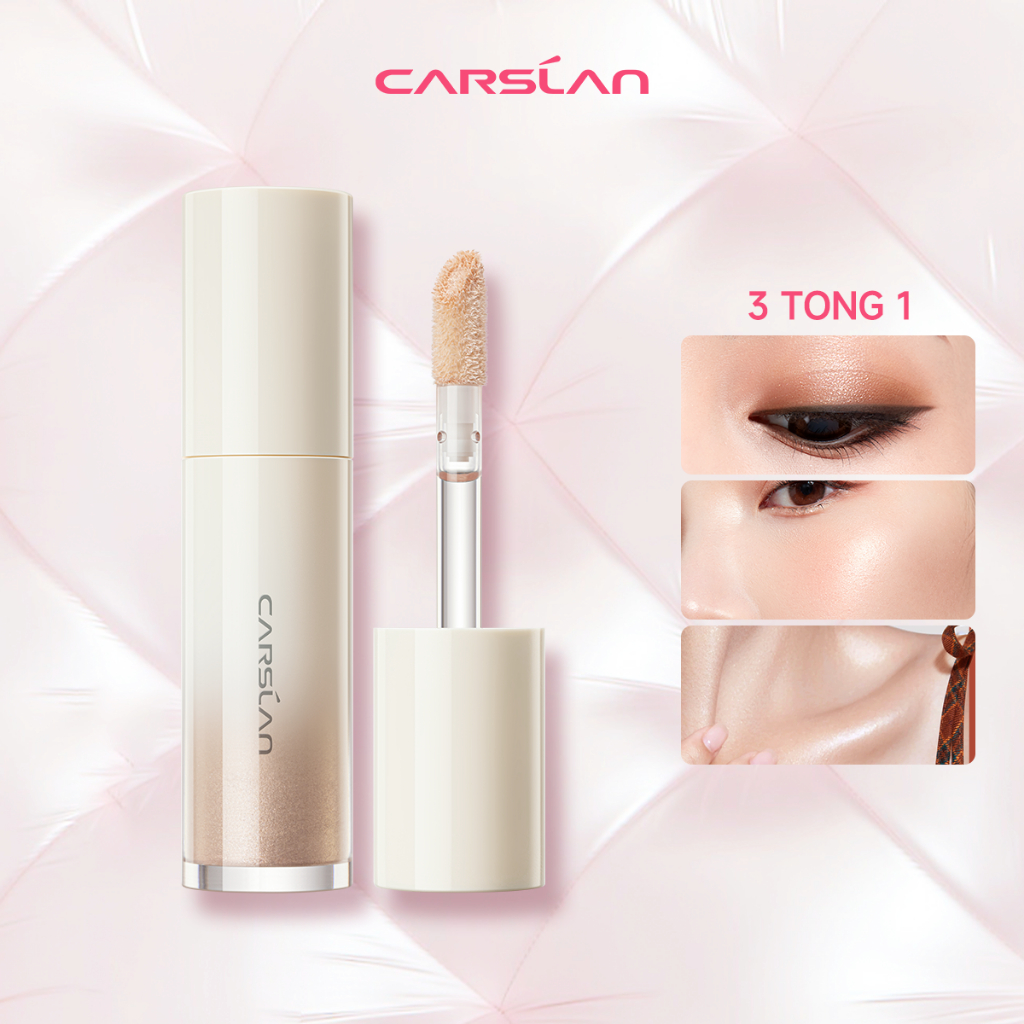 Kem highlight dạng lỏng Carslan 3D Bắt Sáng Glitter Shimmer Face 15g