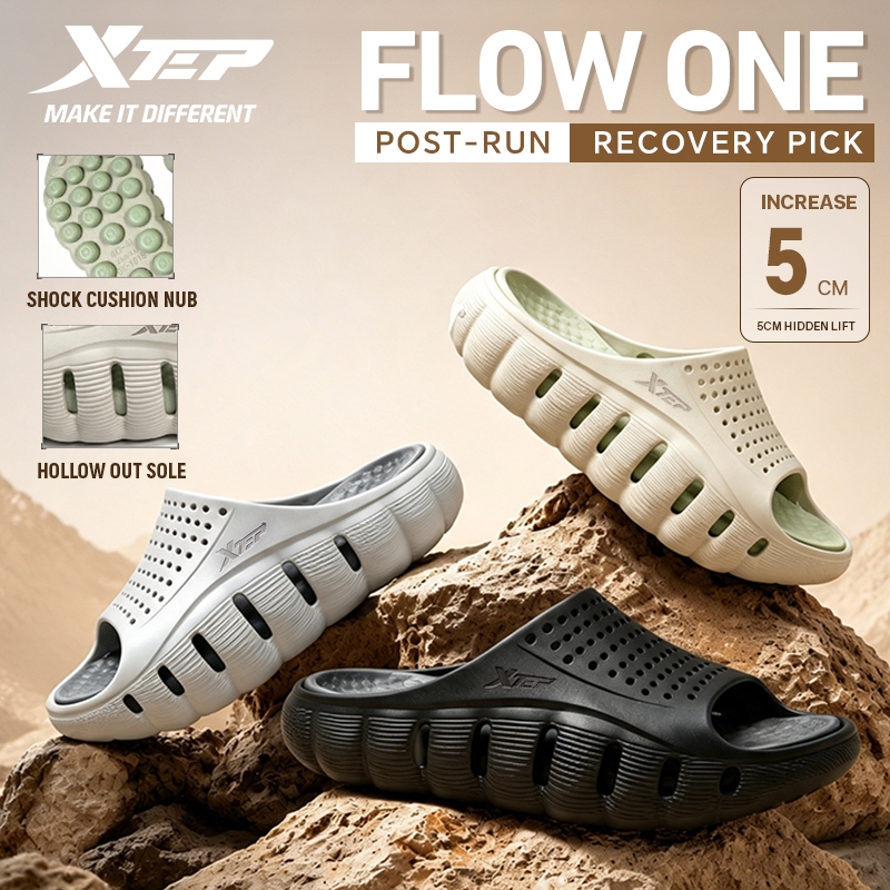 【XTEP】Flow 1.0 | Dép Thể Thao Phong Cách Mới, Dép Ngoài Trời, Dép Thể Thao Nam, Dép Thể Thao, Dây Đeo Chống Trơn Trượt, Không Mùi Chân,