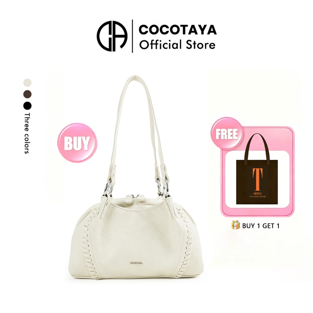(COCOTAYA) Túi đeo vai họa tiết vải canvas bằng da PU dành cho nữ, Túi đeo nách phù hợp