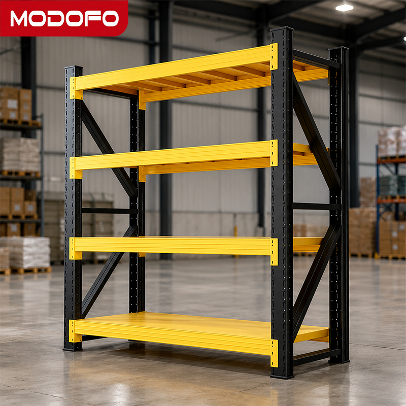 Kệ Sắt Trung Tải MODOFO Kệ Kho Hàng Chịu Lực 595KG Sâu 60cm Điều Chỉnh Tầng Lắp Ráp