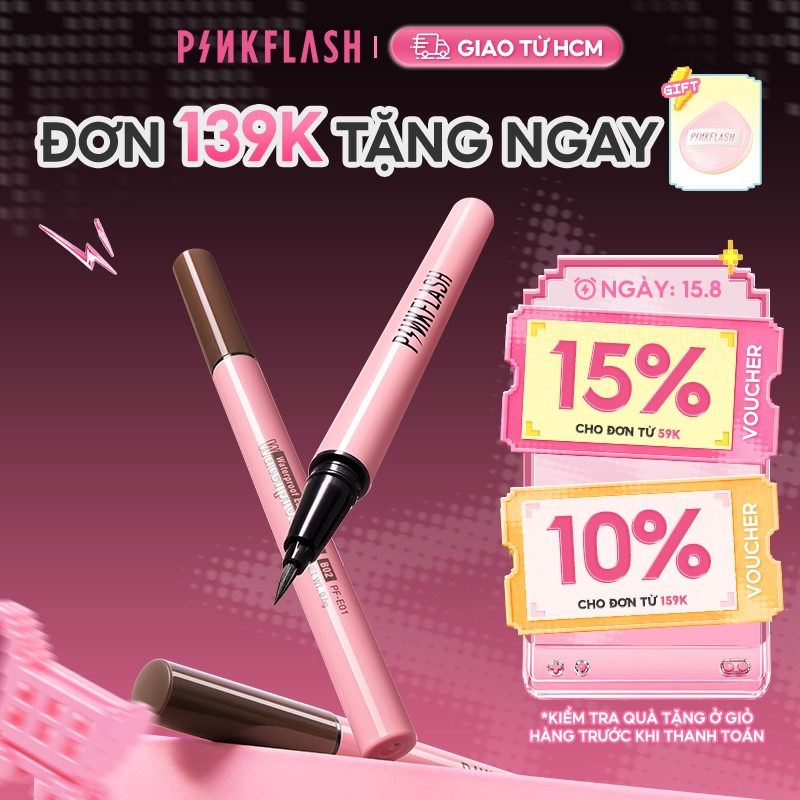 Bút kẻ mắt nước PINKFLASH nâng cấp chống nước nhanh khô lâu trôi 0.6g
