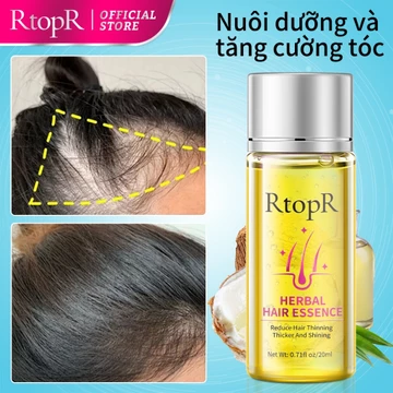 RtopR Tinh dầu dưỡng tóc ngăn rụng tóc 20ml Dầu Dưỡng Tóc Dành Cho Nữ, Giúp Ngăn Ngừa Tóc Xù, Làm Mềm Mượt Tóc, Cải Thiện Và Khôi Phục Tóc Khô, Tóc Uốn Và Tóc Nhuộm Hư Tổn 20ml