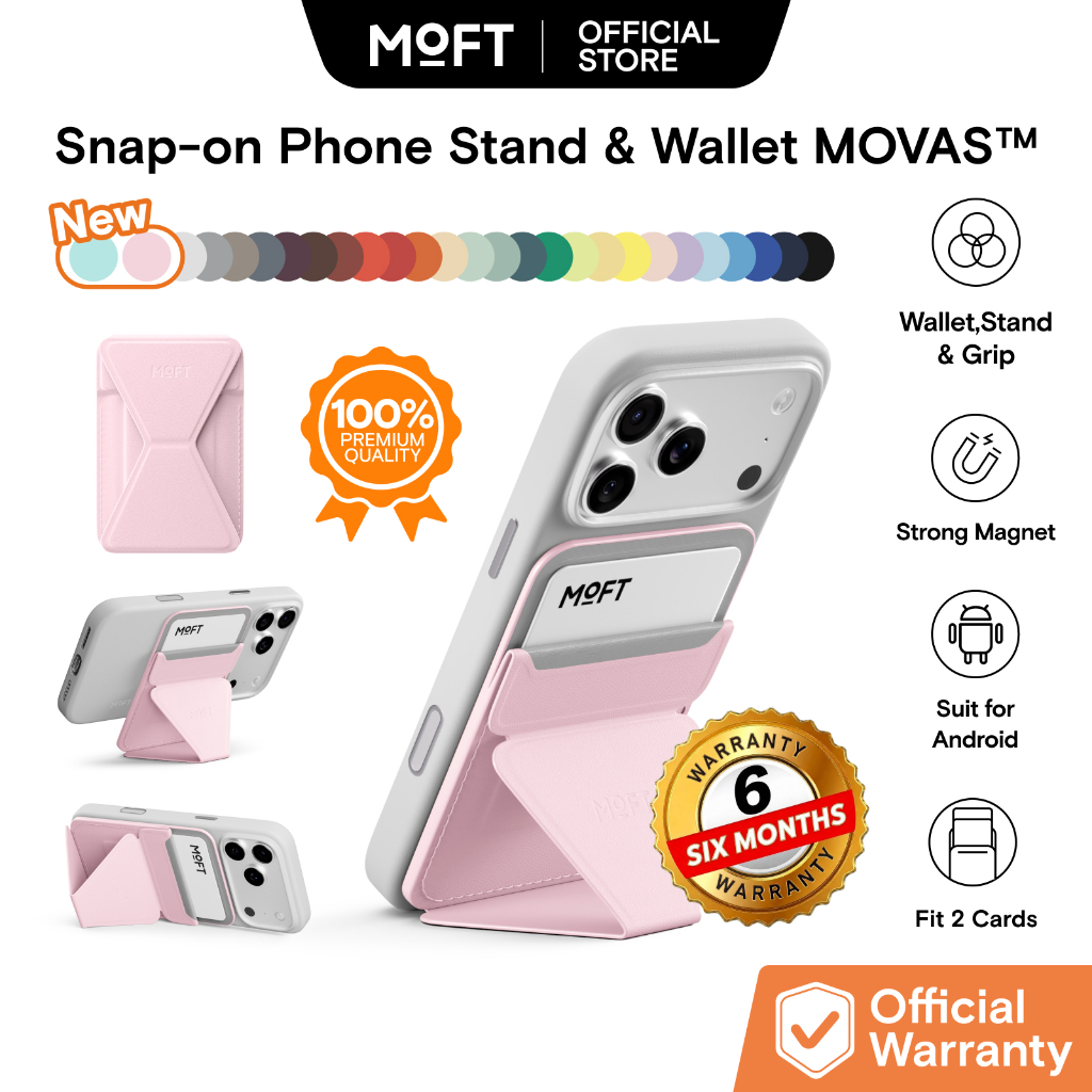 MOFT MOVAS™ Ví Magnetic Giá đỡ điện thoại ví gập tương thích với mọi phong cách sự thích ứng iPhone/Android – Magnetic Compatible