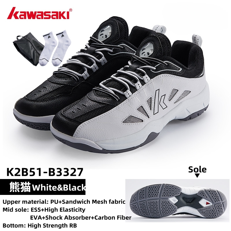 Kawasaki Pickleball Giày Cầu Lông Gấu Trúc B3327 & A3307 Nữ Và Nam Huấn Luyện Chuyên Nghiệp Chống Trơn Trượt Bền Chống Sốc Giày Thể Thao Retro | BigBuy360 - bigbuy360.vn