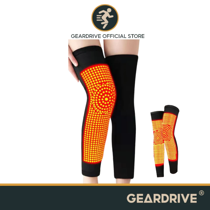Geardrive Miếng đệm đầu gối bằng gỗ ngải cứu tự sưởi ấm / Tay áo nẹp đầu gối dài để giảm đau Trị liệu quấn đầu gối Ấm hơn Phục hồi chấn thương Viêm khớp Chân / Miếng đệm đầu gối giữ nhiệt
