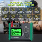 Máy kiểm tra điện trở mặt đất kỹ thuật số DUOYI DY4100A / DY4100B – 0 – 2000Ω, Đo 2 / 3 dây, Bảo vệ điện áp & quá tải AC 600V, có túi đựng dụng cụ — ảnh 2