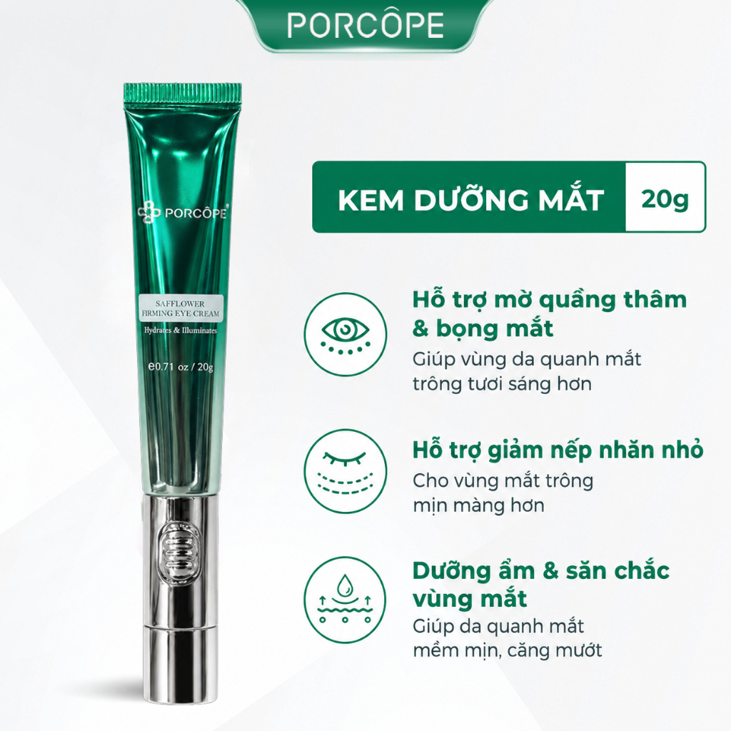 【PORCOPE】Kem mắt giảm thâm giảm nếp nhăn làm sáng dưỡng ẩm mờ nám sáng da eye cream 20g