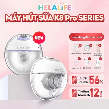【ZY】Helalife K8pro Máy Hút Sữa Điện Cầm Tay Rảnh Tay - Nhỏ Gọn, Êm Ái, Pin Trâu Dành Cho Mẹ Sau Sinh