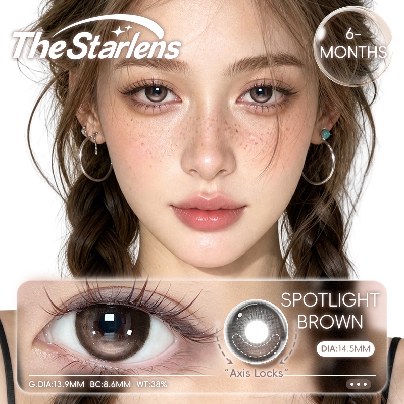 Kính áp tròng The Starlens Lens khóa trục 1 Cặp lens Highlight contact lens tròng kính mềm cho mắt to DIA14.5mm 6 tháng có độ (0-8) Highlight All-Day Stability | BigBuy360 - bigbuy360.vn