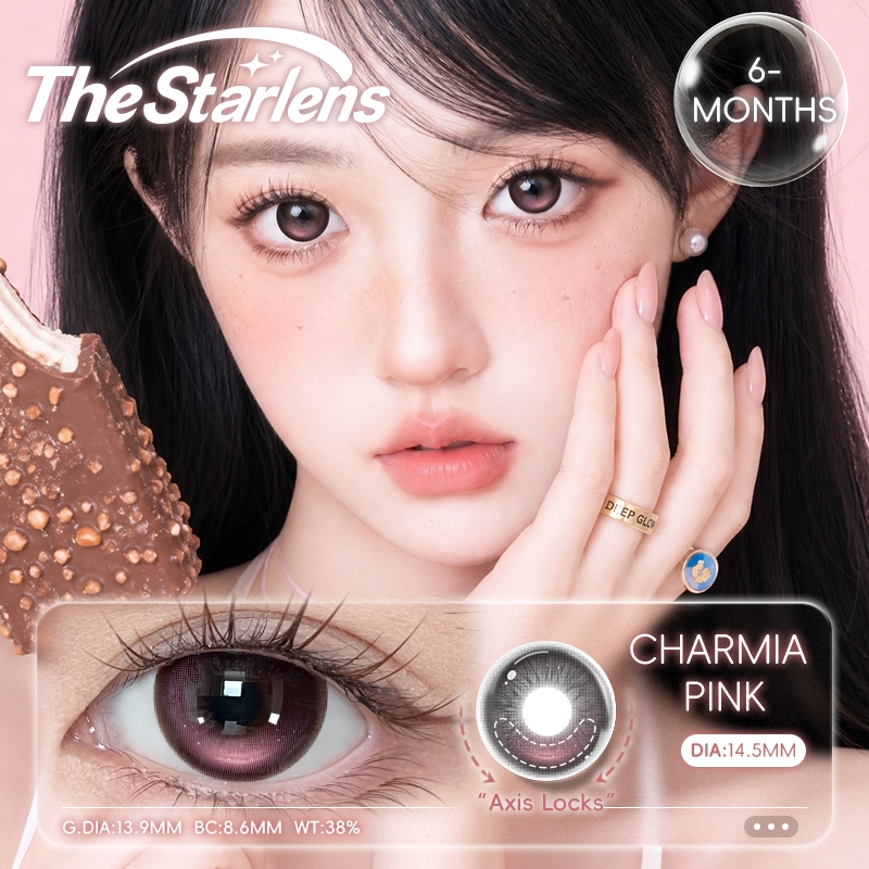 Kính áp tròng The Starlens Lens khóa trục 1 Cặp lens Highlight contact lens tròng kính mềm cho mắt to DIA14.5mm 6 tháng có độ (0-8) Highlight All-Day Stability | BigBuy360 - bigbuy360.vn