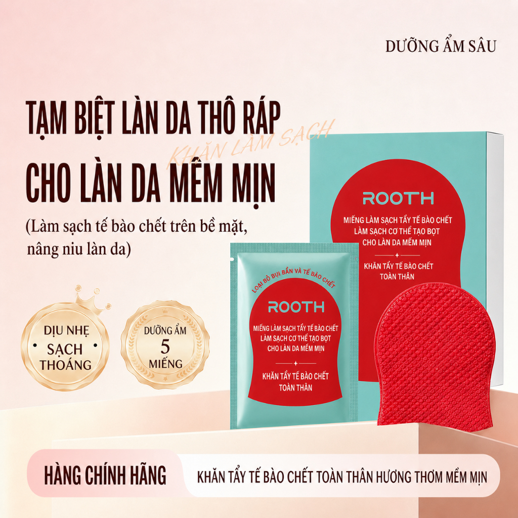 OCELEIYA Khăn Tắm Tẩy Tế Bào Chết Toàn Thân Làm Sạch Massage Giúp Da Mịn Màng