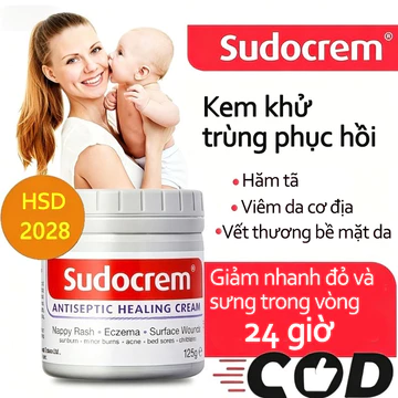[Vương quốc Anh] Kem chống hăm tã trẻ em Sudocrem Baby Care Cream cho bé 60g/125g Baby Nappy Rash Cream Kem chữa bệnh sát trùng Krim Sudo Eczema Wound
