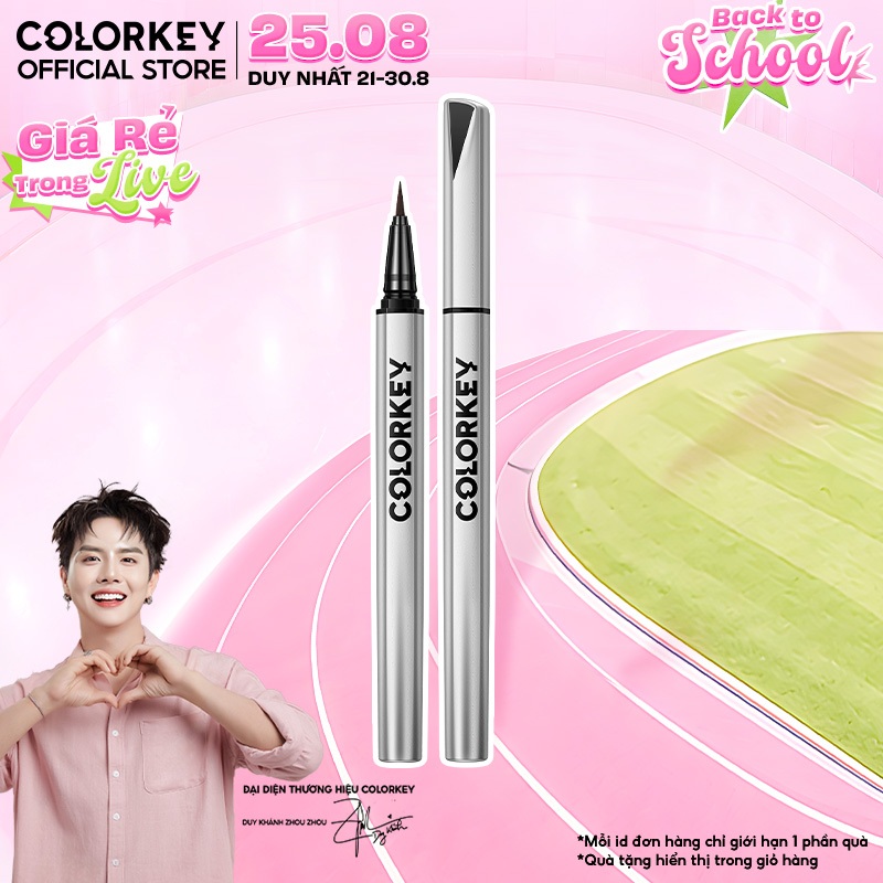 Bút Kẻ Mắt Nước Siêu Mảnh COLORKEY Chống Nước, Không Lem Trôi 0.5ml