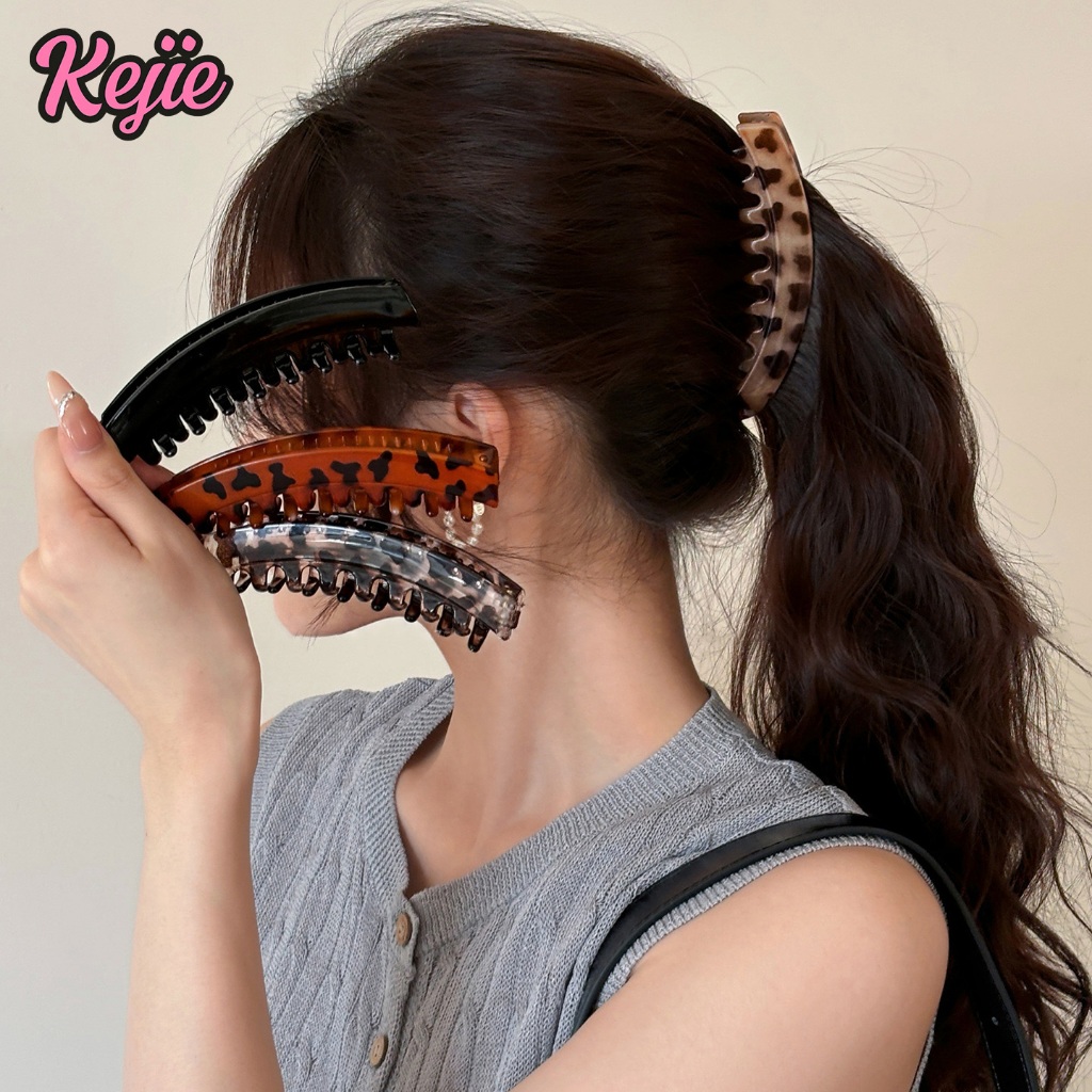 🍑kejie🍑 Kẹp Đuôi Ngựa Cao Kẹp Chuối Kẹp Tóc Tóc Dọc Phụ Kiện Dành Cho Nữ