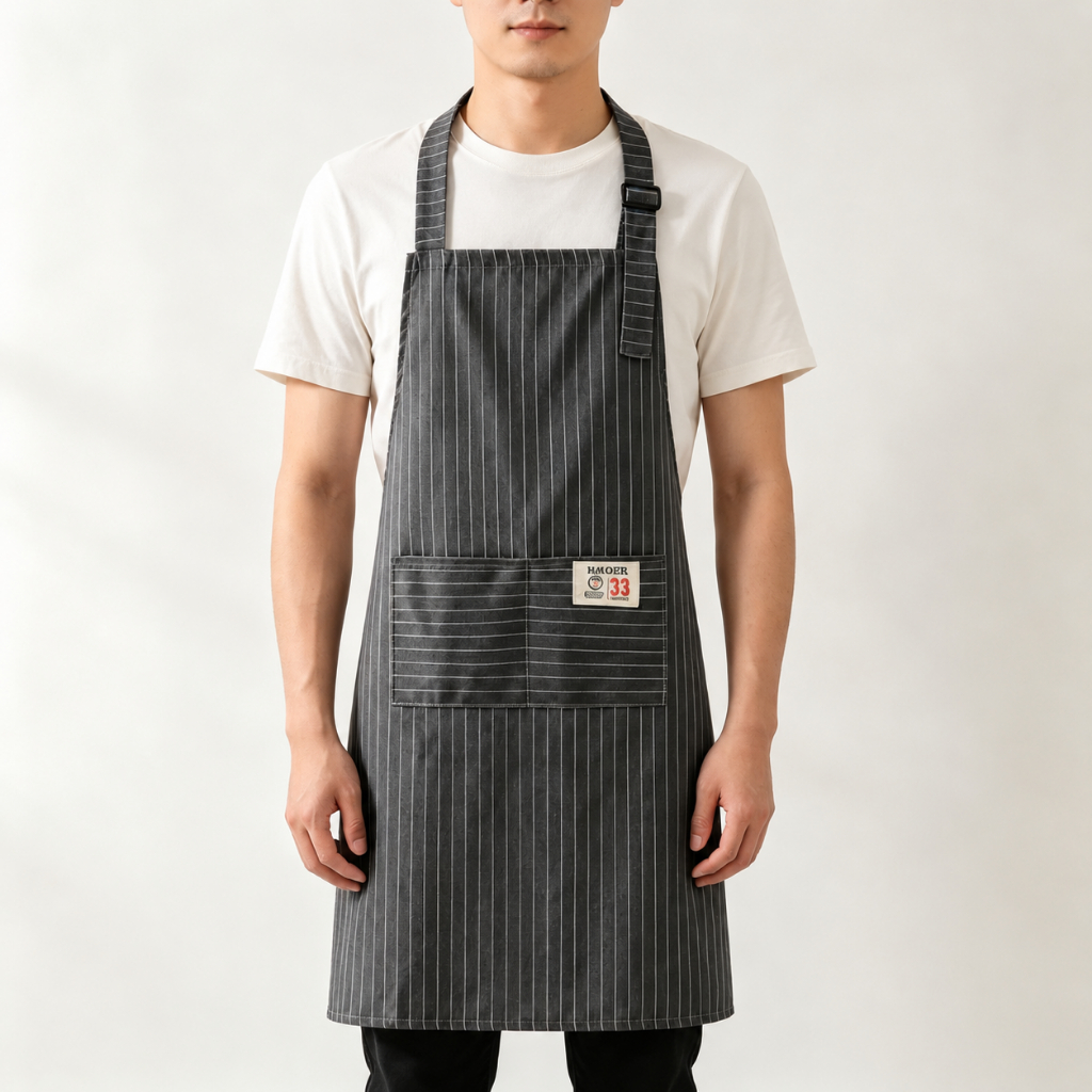 Tạp dề cotton nguyên chất mới 2026, nhẹ thoáng khí, unisex, có băng thắt lưng chống dầu, dùng nấu ăn và làm bếp | BigBuy360 - bigbuy360.vn