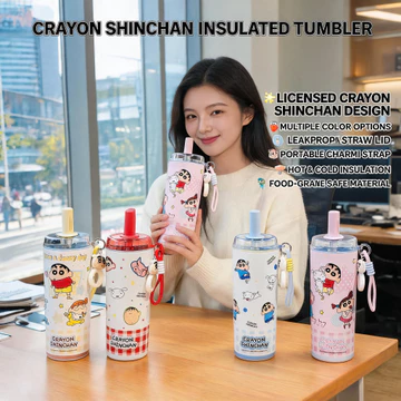 Bình nước Shin Cậu Bé Bút Chì 680 Ml, Phim hoạt hình cách nhiệt Cup, Cốc giữ nhiệt cho trẻ em, Cốc giữ nhiệt giữ lạnh, Cốc giữ nhiệt hoạt hình cho bé, Bình giữ nhiệt cỡ lớn, Bình nước trẻ em kèm ống h