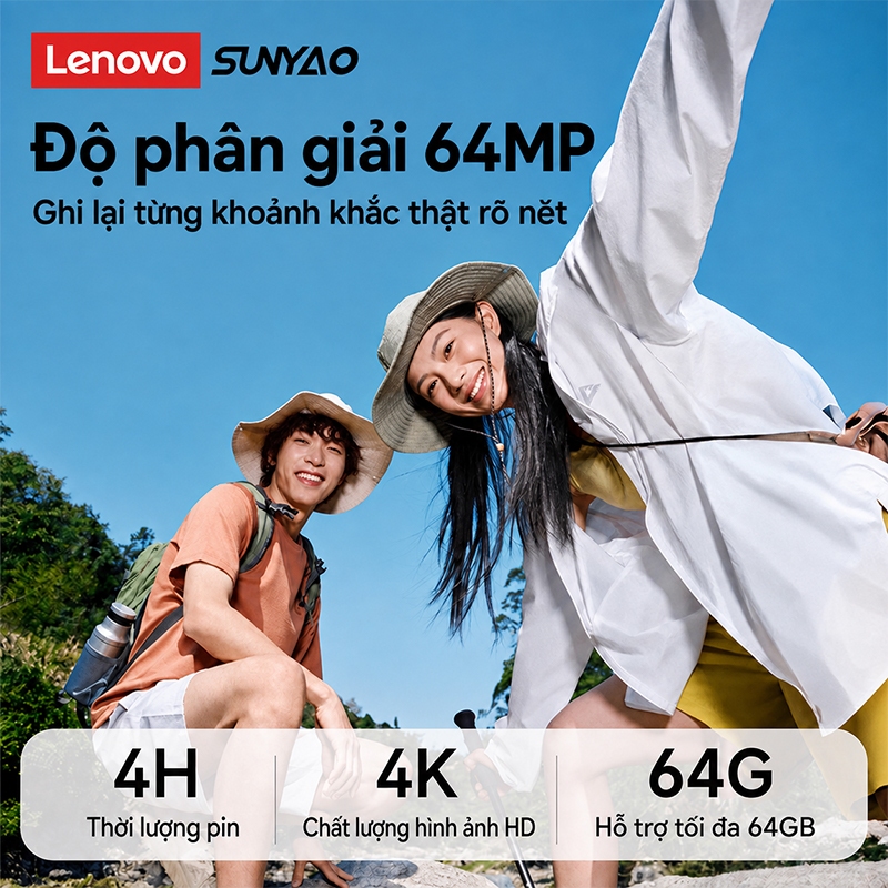 Lenovo Sunyao CA005 180 ° Màn hình lật Máy ảnh kỹ thuật số cổ điển 4K Ultra HD Pixel Chụp và ghi hình 800MAH Máy ảnh di động có độ bền dài có thể chụp ảnh theo thời gian | BigBuy360 - bigbuy360.vn