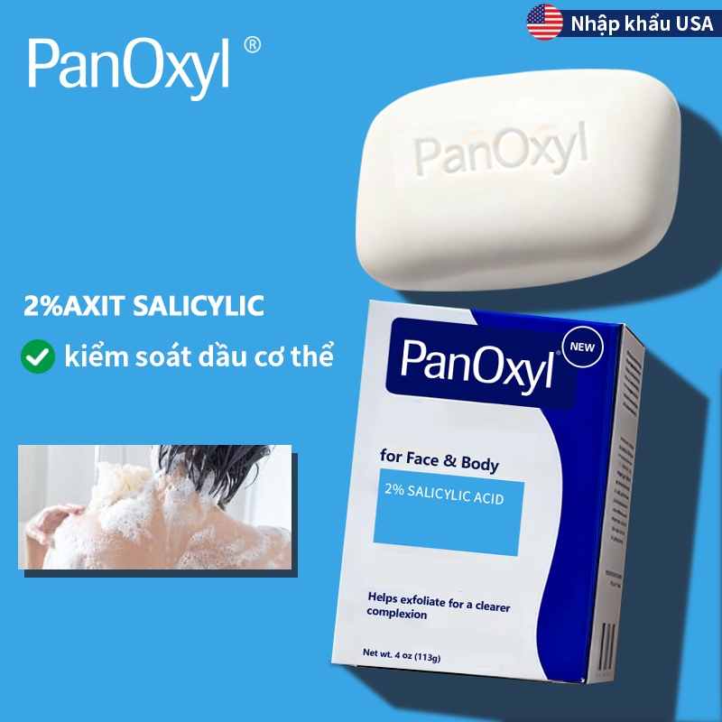 Xà phòng thanh rửa mặt đa năng PanOxyl 113g – Sữa rửa mặt, cơ thể & tay nhẹ nhàng hàng ngày, loại bỏ bụi bẩn & dầu dư thừa, dành cho mọi loại da