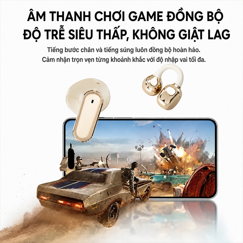 Tai nghe Bluetooth Hyundai GT699S 6 tai nghe không dây Bluetooth 6.0 cảm ứng LED giảm ồn AI | BigBuy360 - bigbuy360.vn