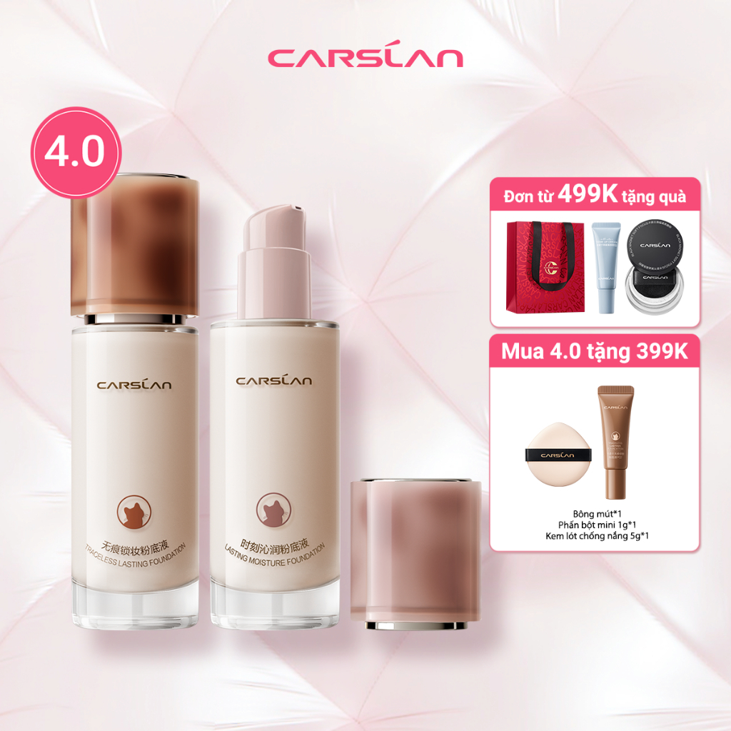 Kem Nền Carslan Dạng Lỏng Kiểm Soát Dầu Lâu Trôi Chống Thấm Nước Suốt 24h 30g