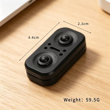 Kim loại EDC Fidget Đồ chơi trượt Bóng xoay kép Hợp kim nhôm Giảm căng thẳng Đồ chơi Fidget Túi di động Đồ chơi chống lo âu Quà tặng cho người lớn