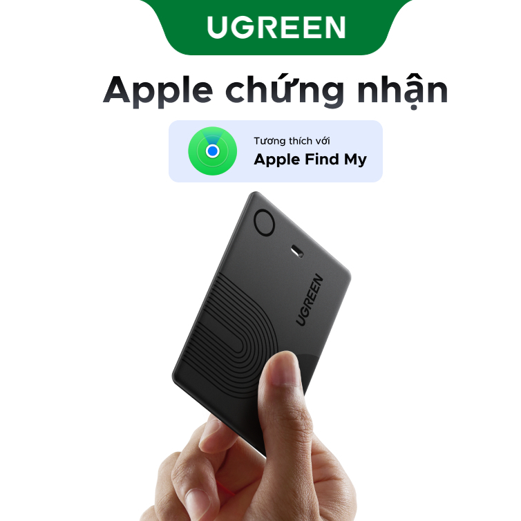 Bộ tìm định vị thông minh loại thẻ UGREEN An ninh Theo dõi thông minh Thẻ thông IP68 Tuổi thọ pin lên đến 5 năm Tương thích với iPhone 18 / 17 Pro Max
