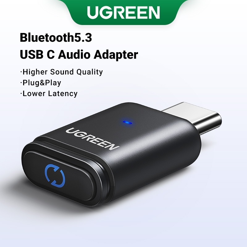 Ugreen USB C Bluetooth 5.3 Bộ phát aptX SBC aptX AD HD Dongle Adapter cho Laptop PS5