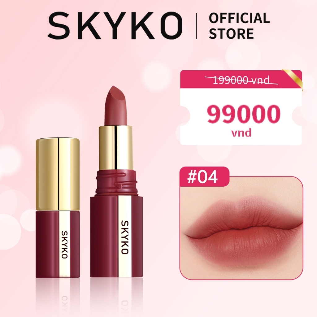 Son Môi SKYKO Matte Son môi chống thấm nước lâu trôi 6 màu