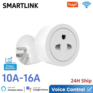 Tuya Wifi Ổ Cắm Thông Minh 10A/16A Ổ Cắm Điện Hoa Kỳ Hỗ Trợ Alexa Google Home