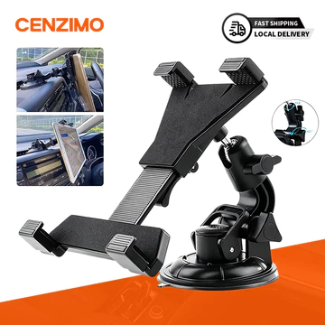 Giá đỡ cốc hút Giá đỡ máy tính bảng đa năng đỡ điện thoại cho tấm chắn gió ô tô Bảng điều khiển Dash, Giá đỡ máy tính bảng xoay 360 độ