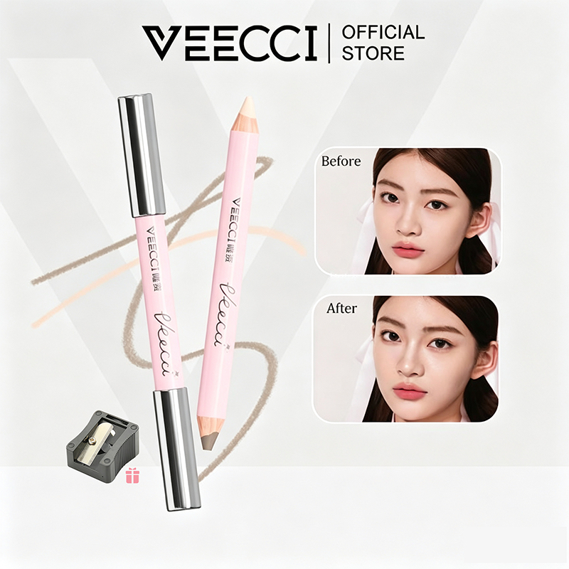 Bút Tạo Khối VEECCI Hai Đầu Trang Điểm Mượt Mà Tự Nhiên Trang Điểm Lâu Trôi 2g+2g