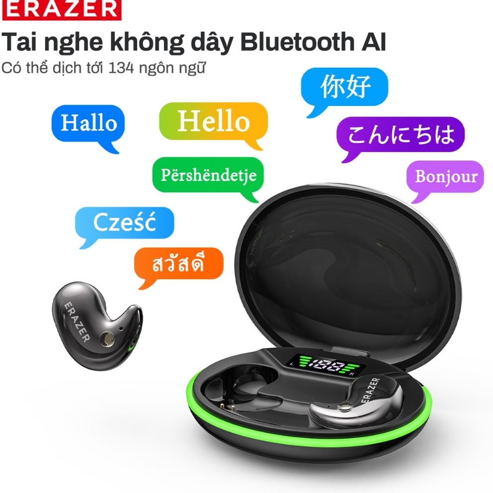 Tai nghe Bluetooth Lenovo ERAZER XF58 LED HIFI V6.0 AI Dịch Tai nghe ENC Tai nghe không dây khử tiếng ồn tự động | BigBuy360 - bigbuy360.vn