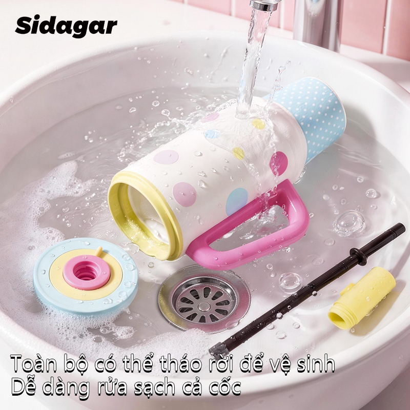 Sidagar Bình giữ nhiệt 1100ml | Mở nắp một chạm | Inox 316L | Phủ gốm sứ bên trong | BigBuy360 - bigbuy360.vn