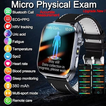 Phân tích thành phần cơ thể Giám sát Đồng hồ thông minh Nam ECG Nhịp tim Huyết áp Axit Uric Theo dõi sức khỏe Đồng hồ thông minh 2026New