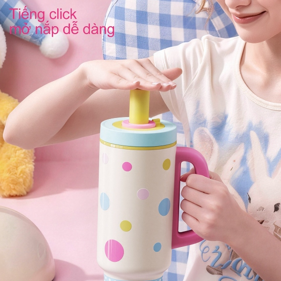 Sidagar Bình giữ nhiệt 1100ml | Mở nắp một chạm | Inox 316L | Phủ gốm sứ bên trong | BigBuy360 - bigbuy360.vn