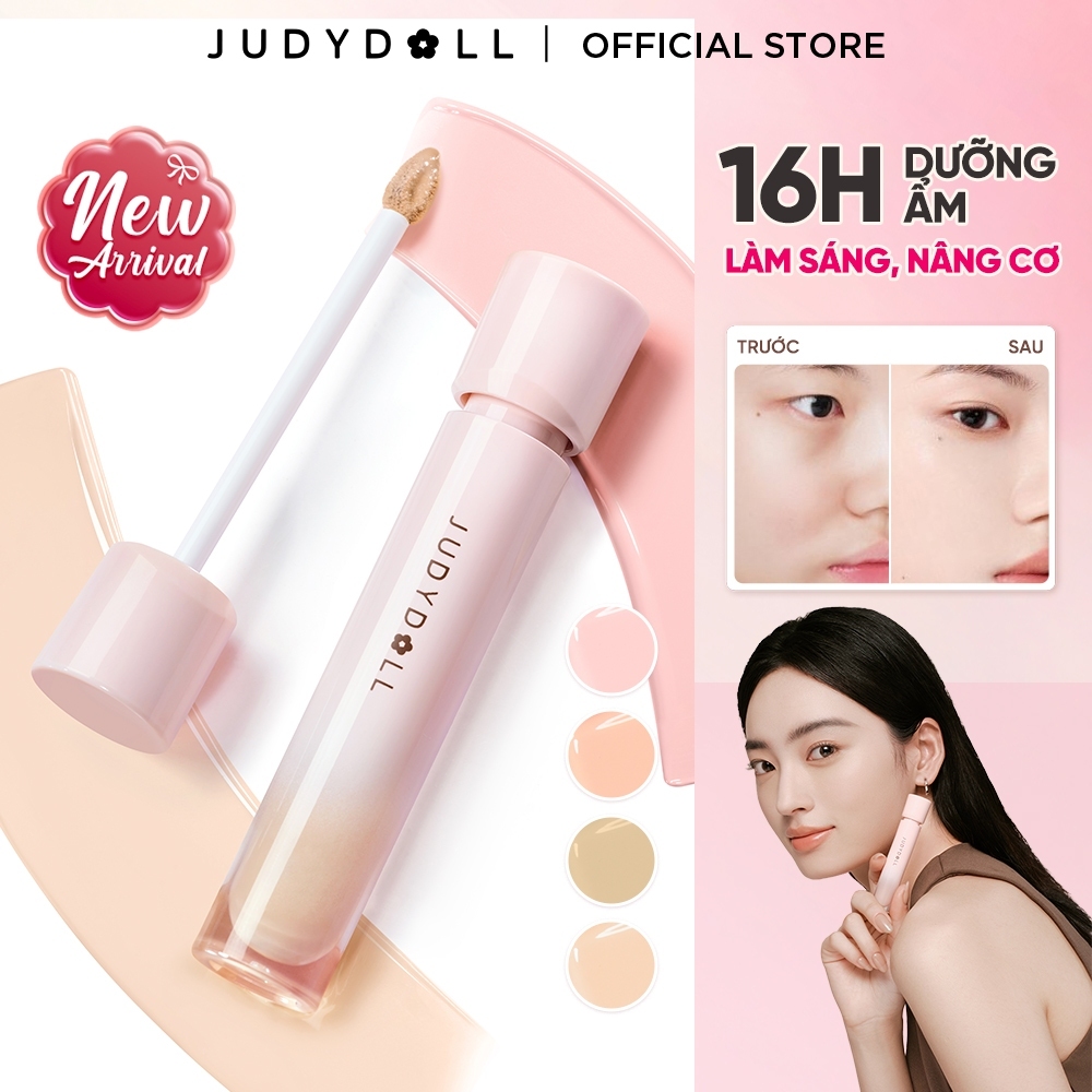 Kem Che Khuyết Điểm JUDYDOLL Liquid Concealer Che phủ tốt Che quầng thâm Không mốc Không đọng rãnh nhăn Lâu Trôi 3,2g