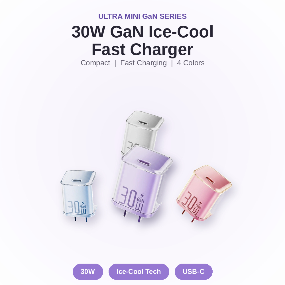 Cáp sạc nhanh 30W USB-C đến 8Pin Ice Crystal Design Dây bện Nylon bền Tương thích với iPhone 4-14 – ảnh mô tả chi tiết 7