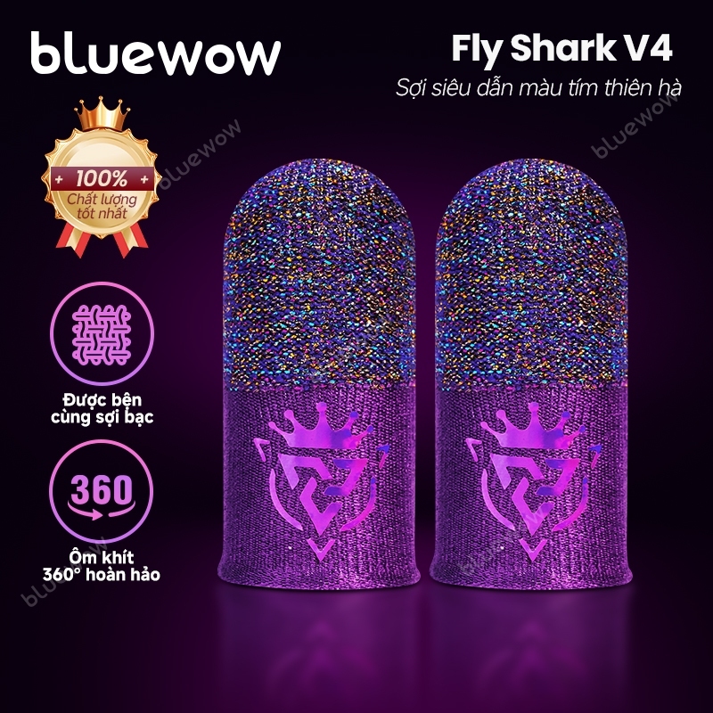 [Nâng cấp 3D Fit] Chơi game tay cầm tay BlueWow King cho trò chơi di động PUBG Găng tay ngón siêu mỏng và bền để chơi game