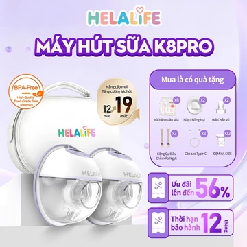 [Đã nâng cấp lên 19 mức độ hút]Máy hút sữa điện Helalife K8pro Máy hút sữa cầm tay không cần đeo