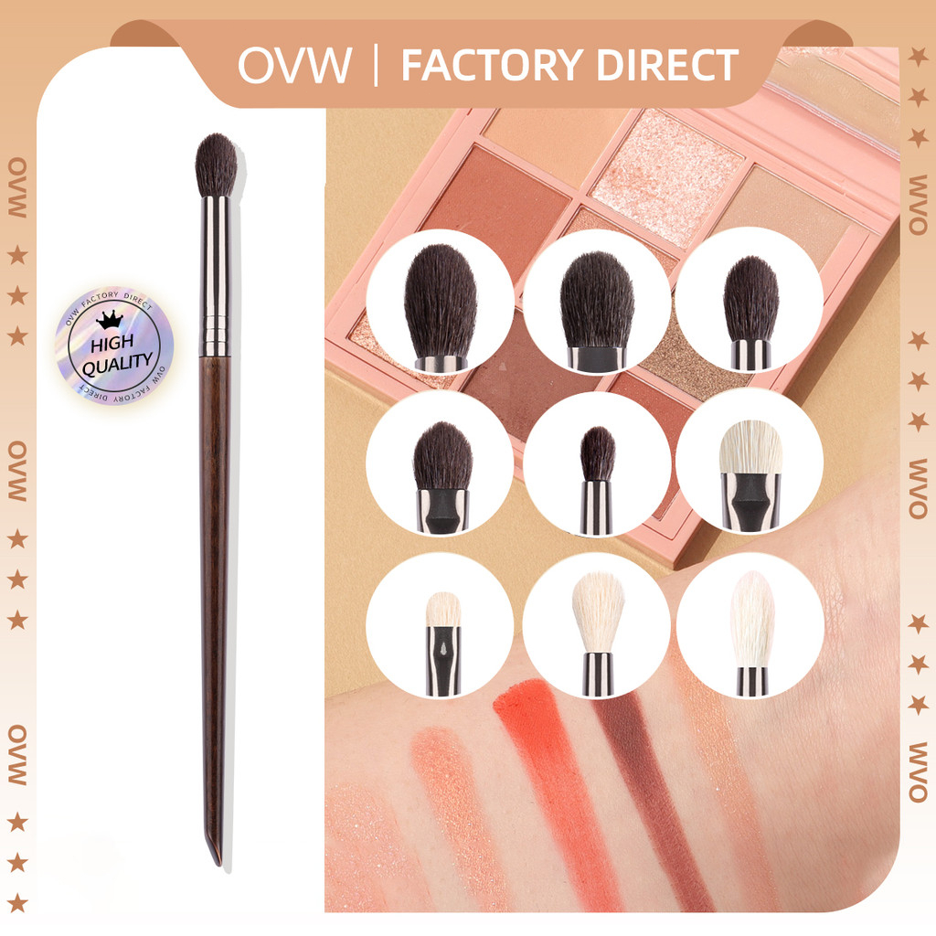 OVW Phấn mắt Bàn chải trang điểm chuyên nghiệp Tóc dê tự nhiên XQ07